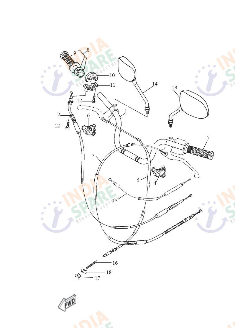 STEERING HANDLE CABLE